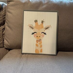 Framed Giraffe Picture - 11x14